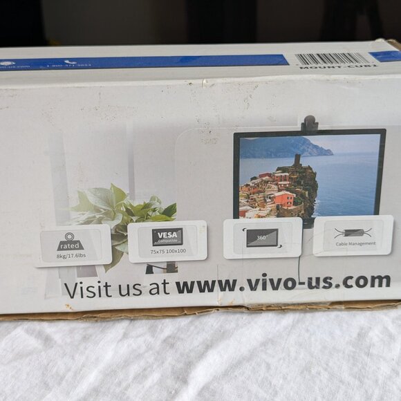 VIVO Single Monitor Cubicle mount home office computer screen holder MOUNT-CUB1 - Picture 6 of 14